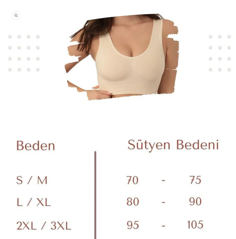 Göğüs Toparlayıcı Seamless Büstiyer